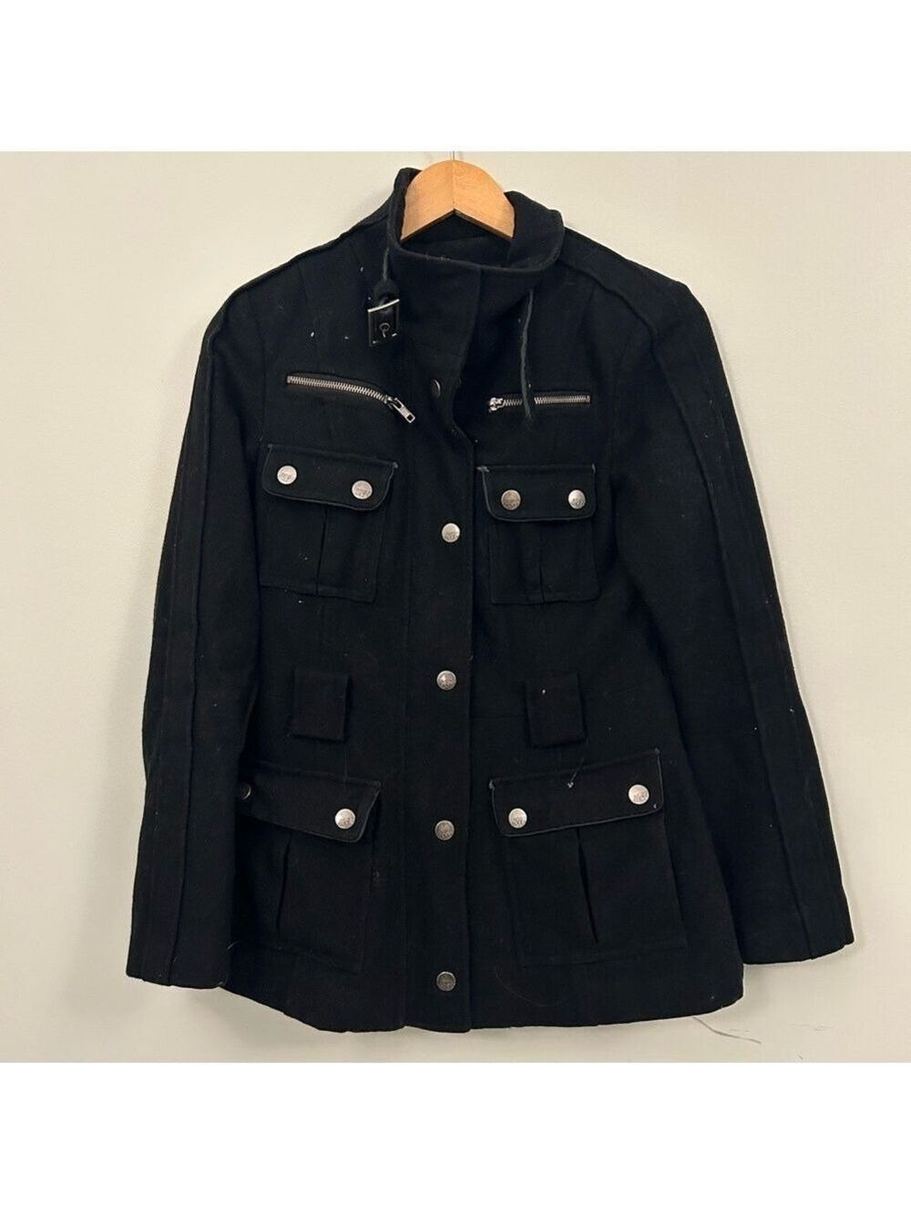 Miss Sixty Black Zip Up Jacket Small